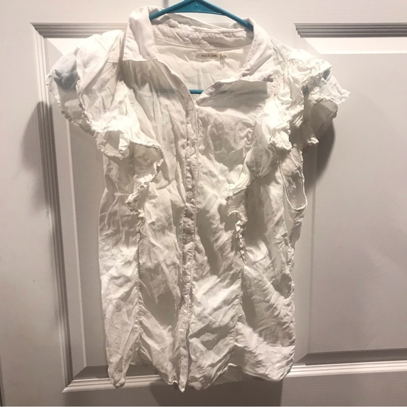 Extreme Ruffle Sleeve Button Up main image 1